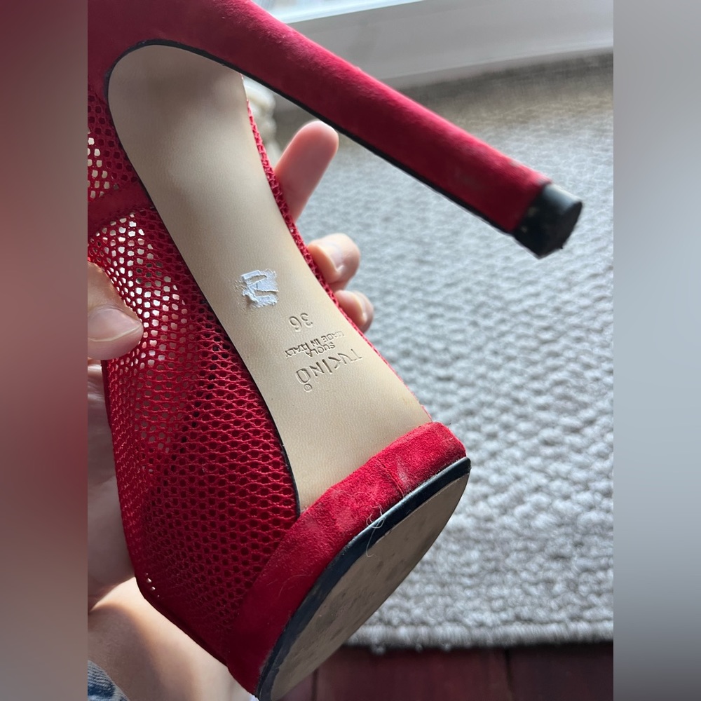 Red mesh heels - Picture 12 of 16